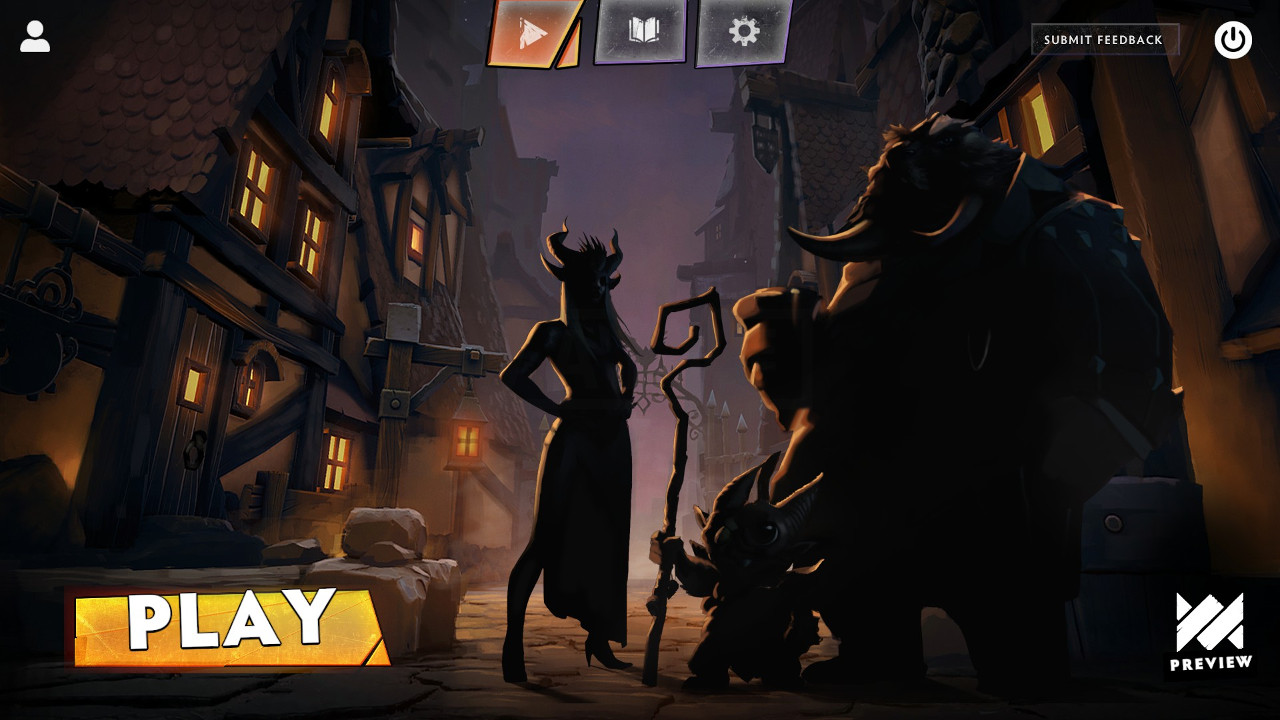 Dota Underlords home screen